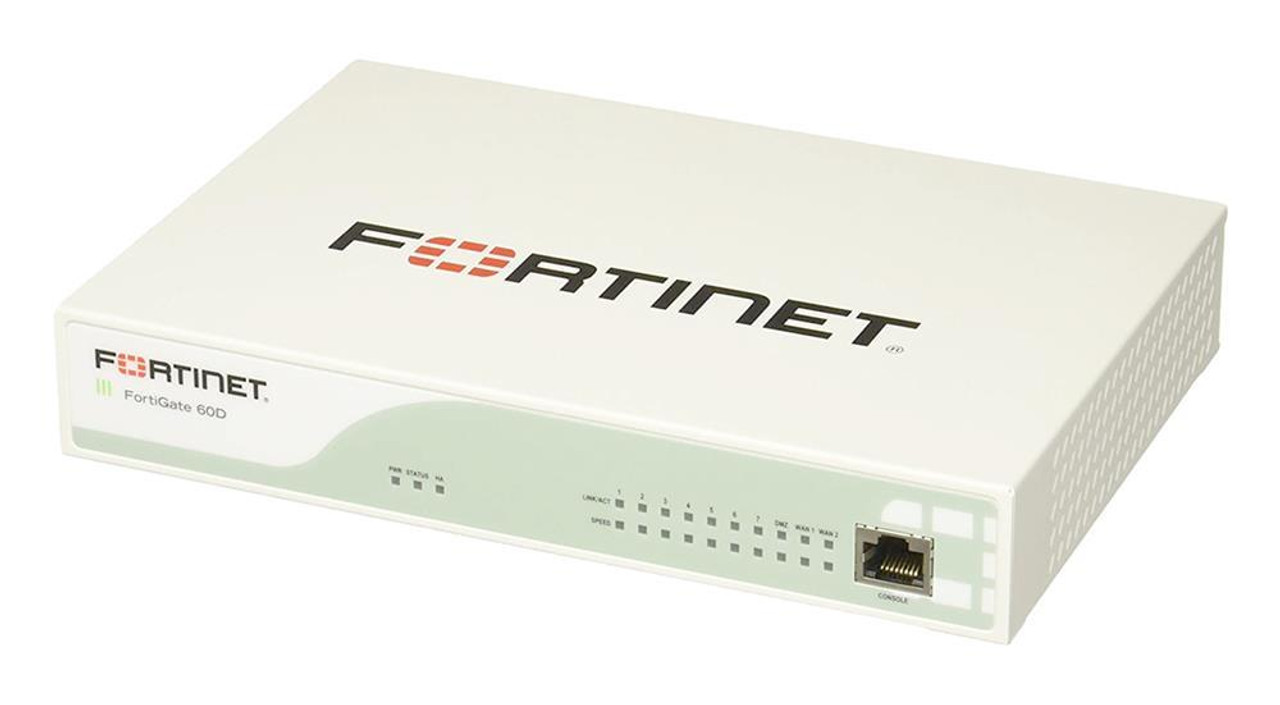 Fortinet FortiWifi 60D Network Security/Firewall Appliance - 10 Port - 10/100/1000Base-T - Gigabit Ethernet - Wireless LAN IEEE 802.11a/b/g/n - 10