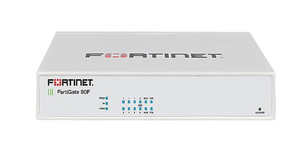 Fortinet FortiGate FG-80F Network Security/Firewall Appliance - 10 Port - 1000Base-T 1000Base-X - Gigabit Ethernet - AES (256-bit) SHA-256 - 200