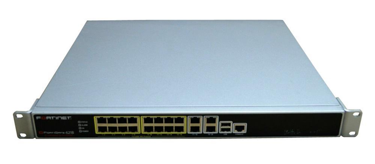 Fortinet FortiGate 621B Network Security/Firewall Appliance - 20 Port - 10/100/1000Base-T - Gigabit Ethernet - 20 x RJ-45 - 1U - Rack-mountable