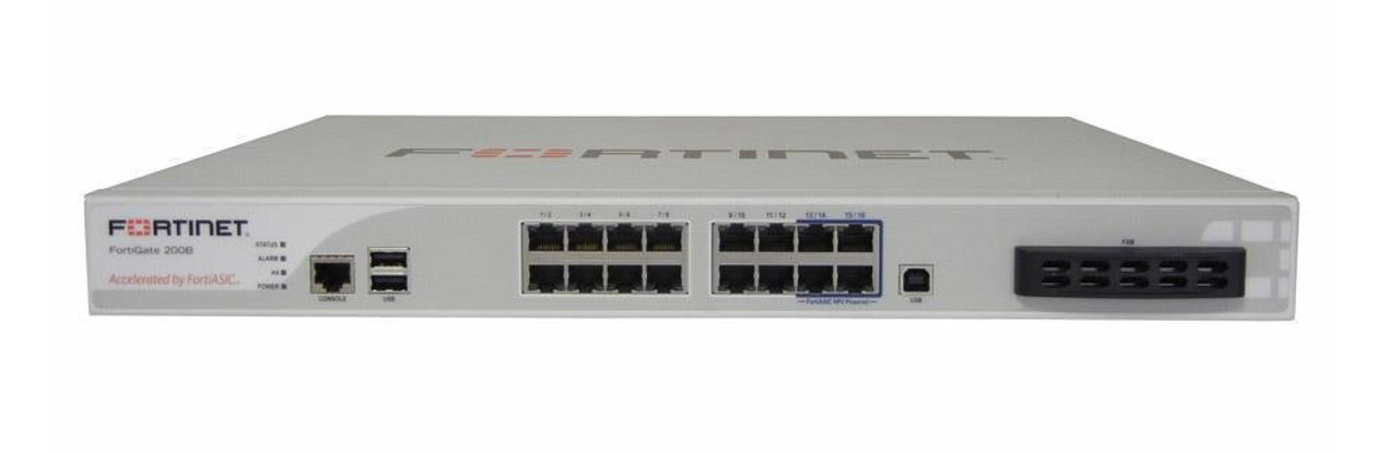 Fortinet FortiGate 200B-PoE Network Security/Firewall Appliance - 16 Port - Gigabit Ethernet - 8 x RJ-45 - Rack-mountable