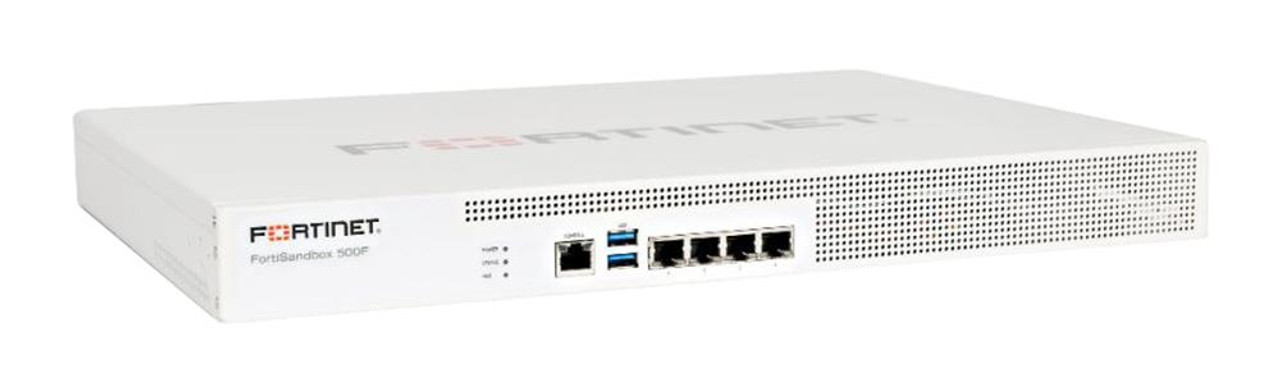 Fortinet FortiSandbox 500F Network Security/Firewall Appliance - 4 Port - 1000Base-X - Gigabit Ethernet - 4 x RJ-45 - 1U -