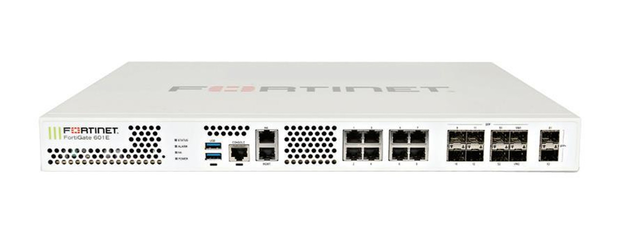 Fortinet FortiGate FG-601E Network Security/Firewall Appliance - 10 Port - 10/100/1000Base-T 1000Base-X 10GBase-X - 10 Gigabit Ethernet - AES