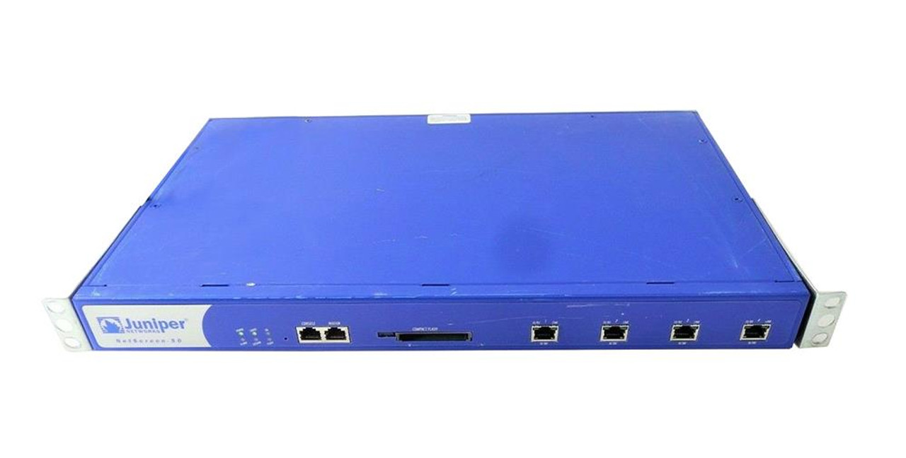 Juniper NetScreen 50 Network Security VPN Firewall - 4 x 10/100Base-TX LAN - 1 x CompactFlash (CF) (Refurbished)