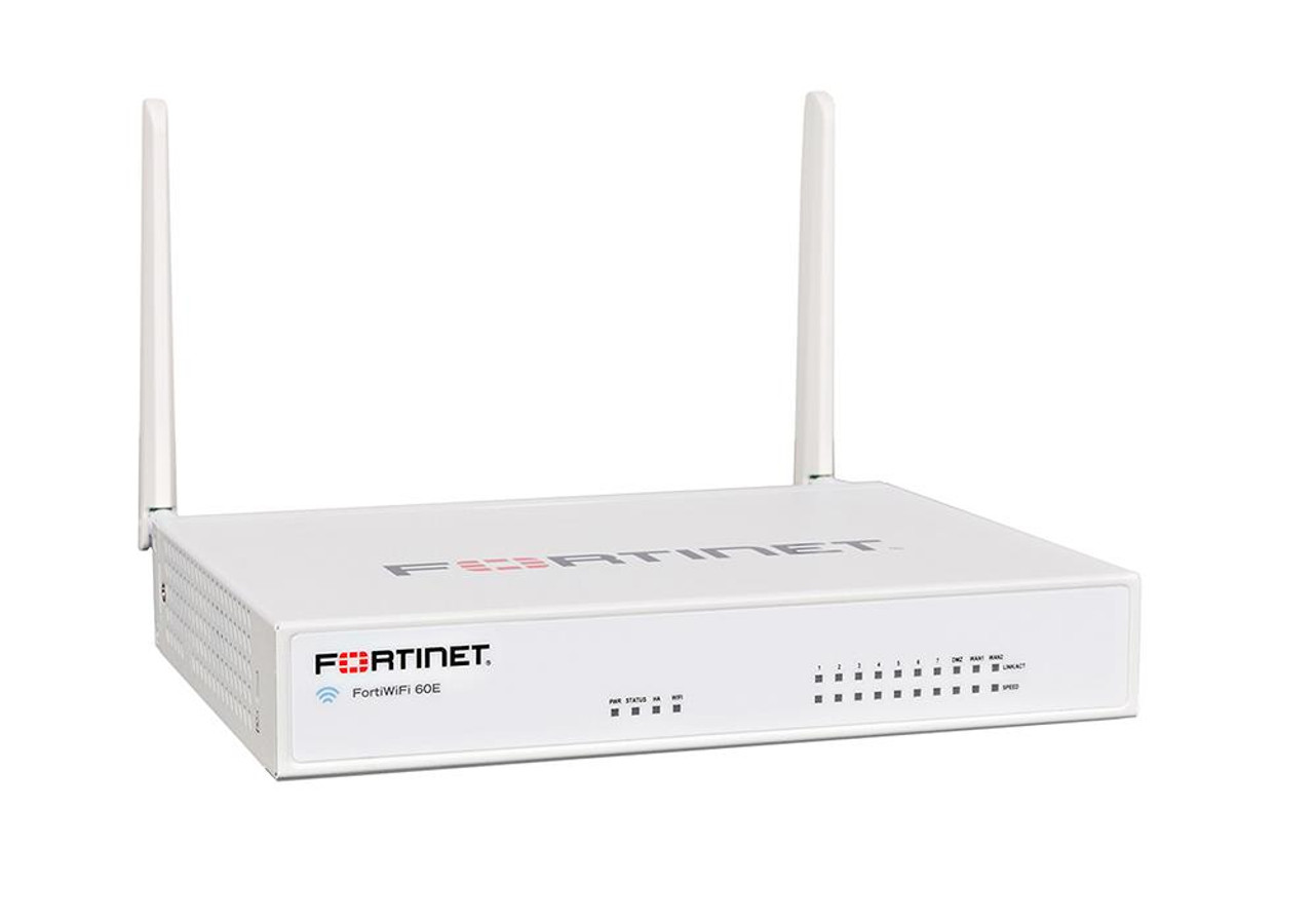 Fortinet FortiWifi FWF-60E Network Security/Firewall Appliance - 10 Port - 1000Base-T - Gigabit Ethernet - Wireless LAN IEEE 802.11ac - AES