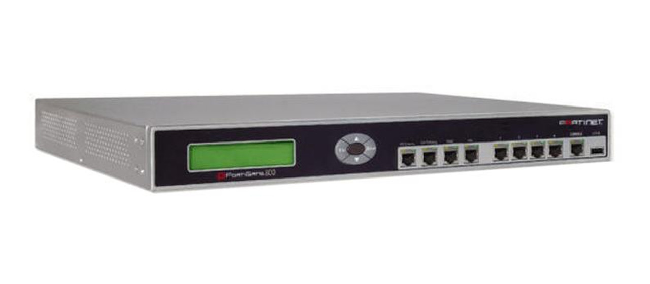 Fortinet FortiGate 800F Multi Layer Security Appliance - 4 Port - Fast Ethernet - 128 MB/s Firewall Throughput - 4 Total Expansion