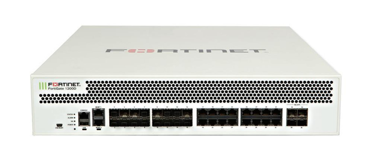 Fortinet 1200D Network Security/Firewall Appliance - 16 Port - 10GBase-X 1000Base-X 1000Base-T - 10 Gigabit Ethernet - AES (256-bit) SHA-256 -