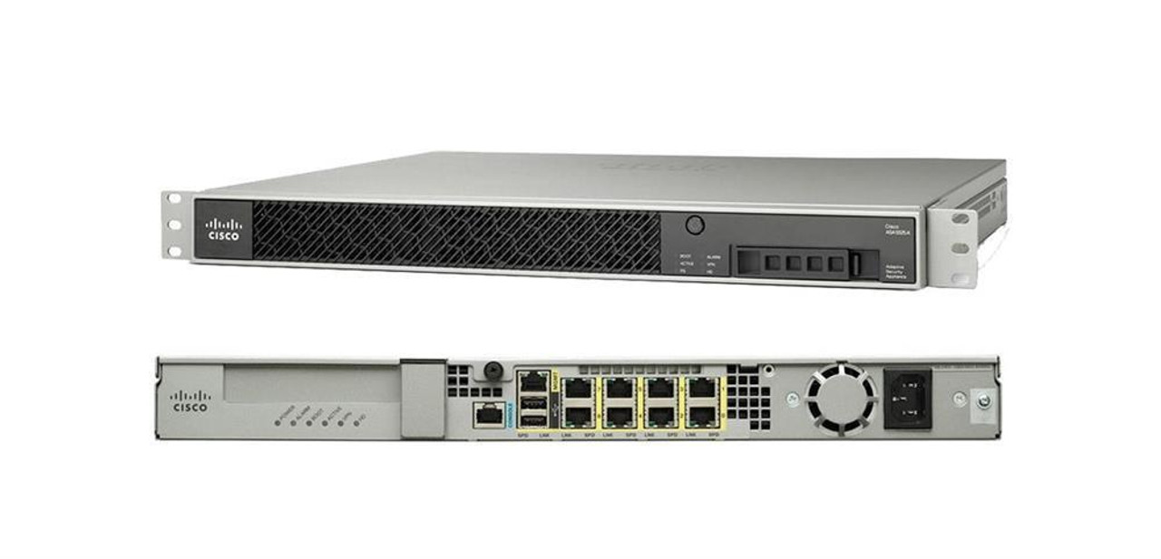 Cisco ASA 5515-X Network Security/Firewall Appliance - 6 Port -  10/100/1000Base-T - Gigabit Ethernet - AES 3DES - 6 x RJ-45 - 1U -  (Refurbished) MPN: ...