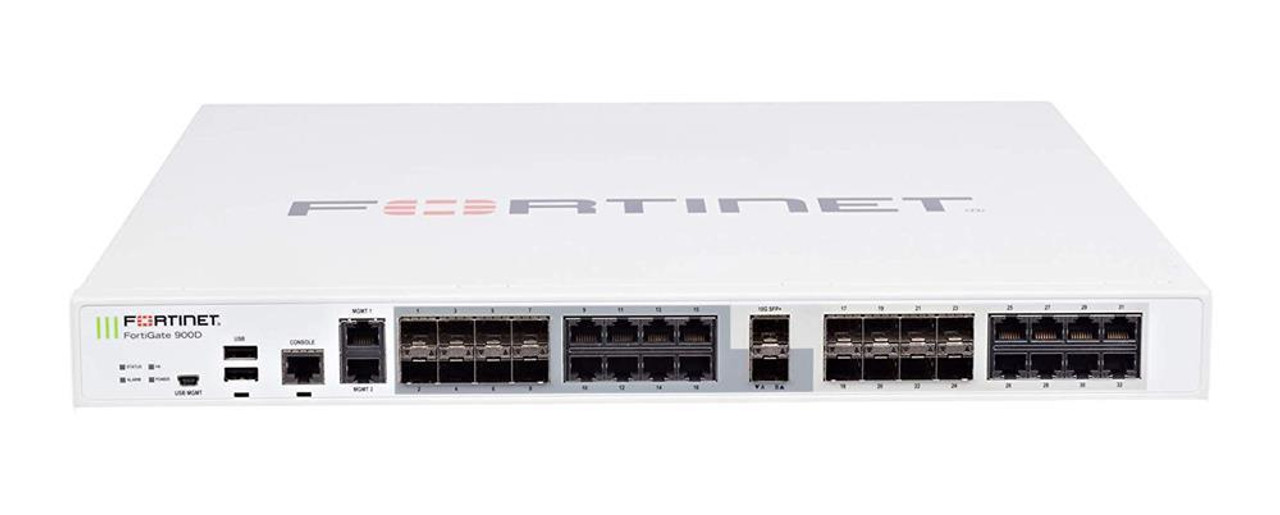 Fortinet FortiGate 900D Network Security/Firewall Appliance - 16 Port - 10GBase-X 1000Base-X 1000Base-T - 10 Gigabit Ethernet - AES (256-bit)