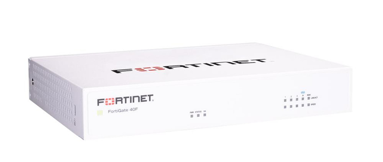 Fortinet FortiGate FG-40F Network Security/Firewall Appliance - 5 Port - 10/100/1000Base-T - Gigabit Ethernet - 5 x RJ-45 - Wall