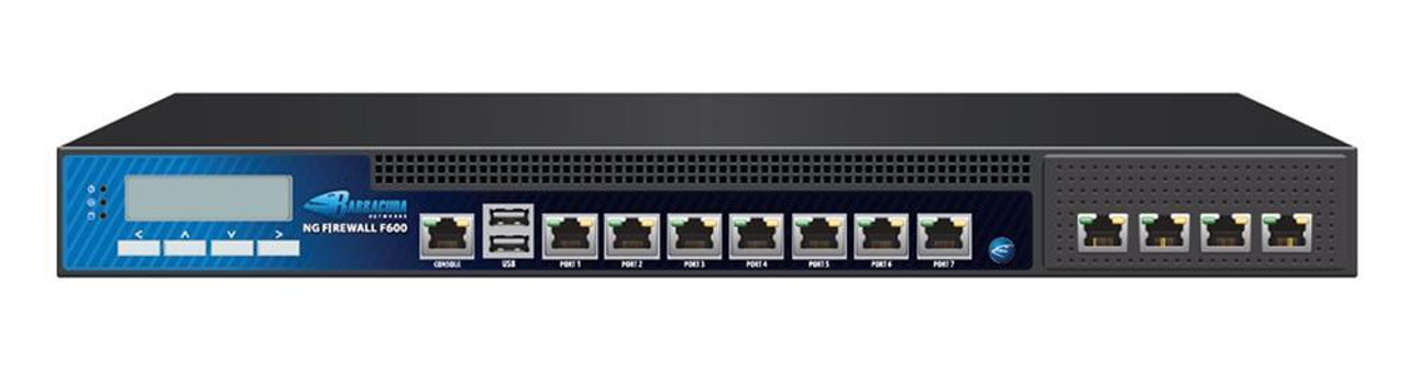 Barracuda NG Firewall - 12 Port - 10/100/1000Base-T - Gigabit Ethernet - 12 x RJ-45 - 1U -