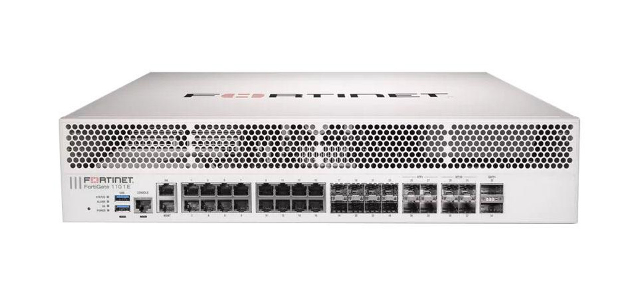 Fortinet FortiGate FG-1101E Network Security/Firewall Appliance - 18 Port - 10/100/1000Base-T 1000Base-X 10GBase-X 40GBase-X 1000Base-SX - 40