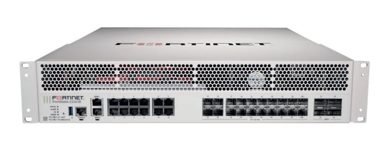 Fortinet FortiGate FG-2200E Network Security/Firewall Appliance - 14 Port - 1000Base-T 40GBase-X 10GBase-X 1000Base-X - 40 Gigabit Ethernet -