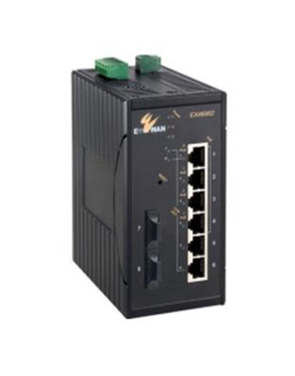 EtherWAN 7-port 10/100BASE-TX +1-port 100BASE-FX Hardened Web-Smart PoE Ethernet Switch - 8 Ports - Manageable - Fast Ethernet - 100Base-FX