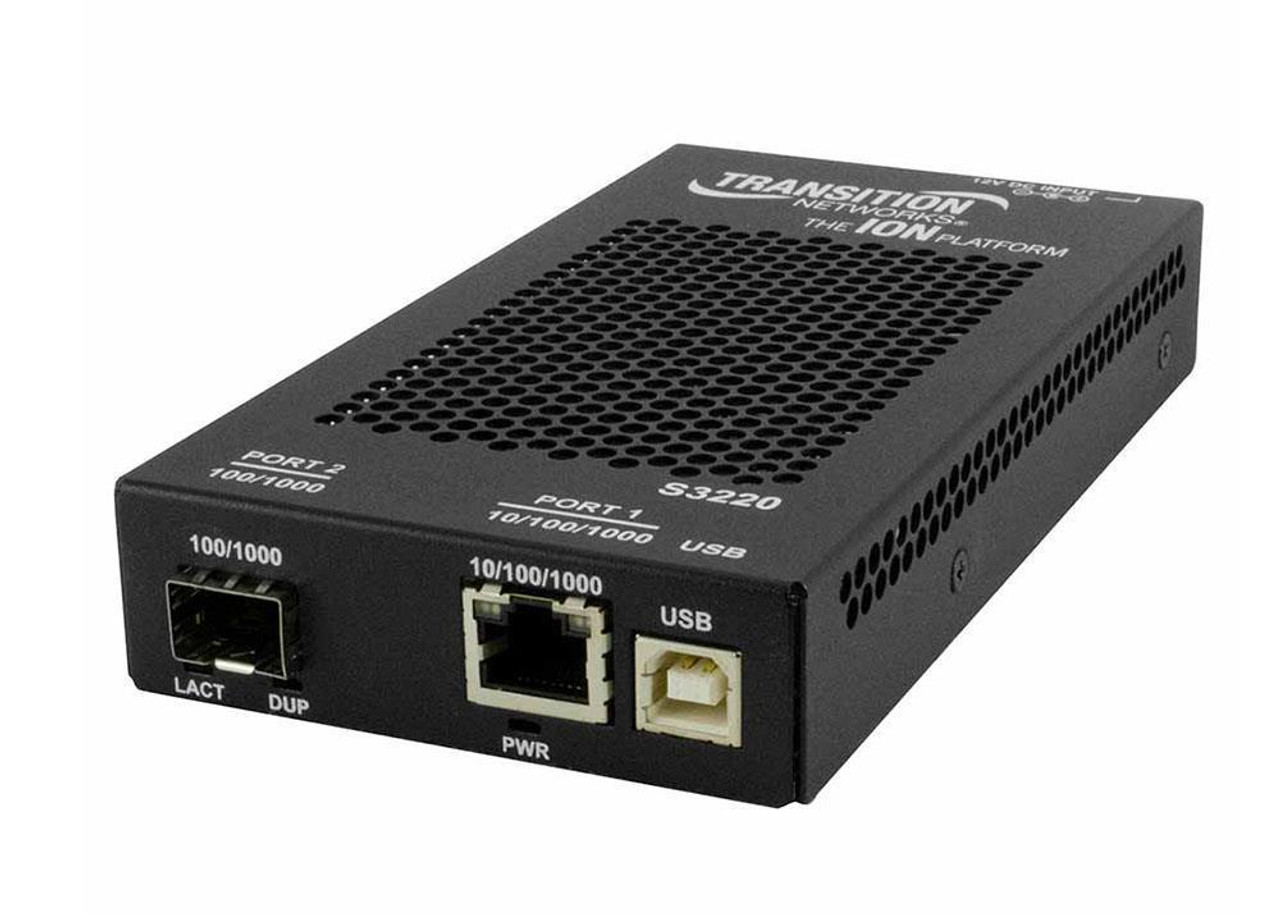 Transition Networks 10/100/1000Baset To 1000Base-BX 1490Tx/1310Rx 40Km 3.3V-La Media Converter