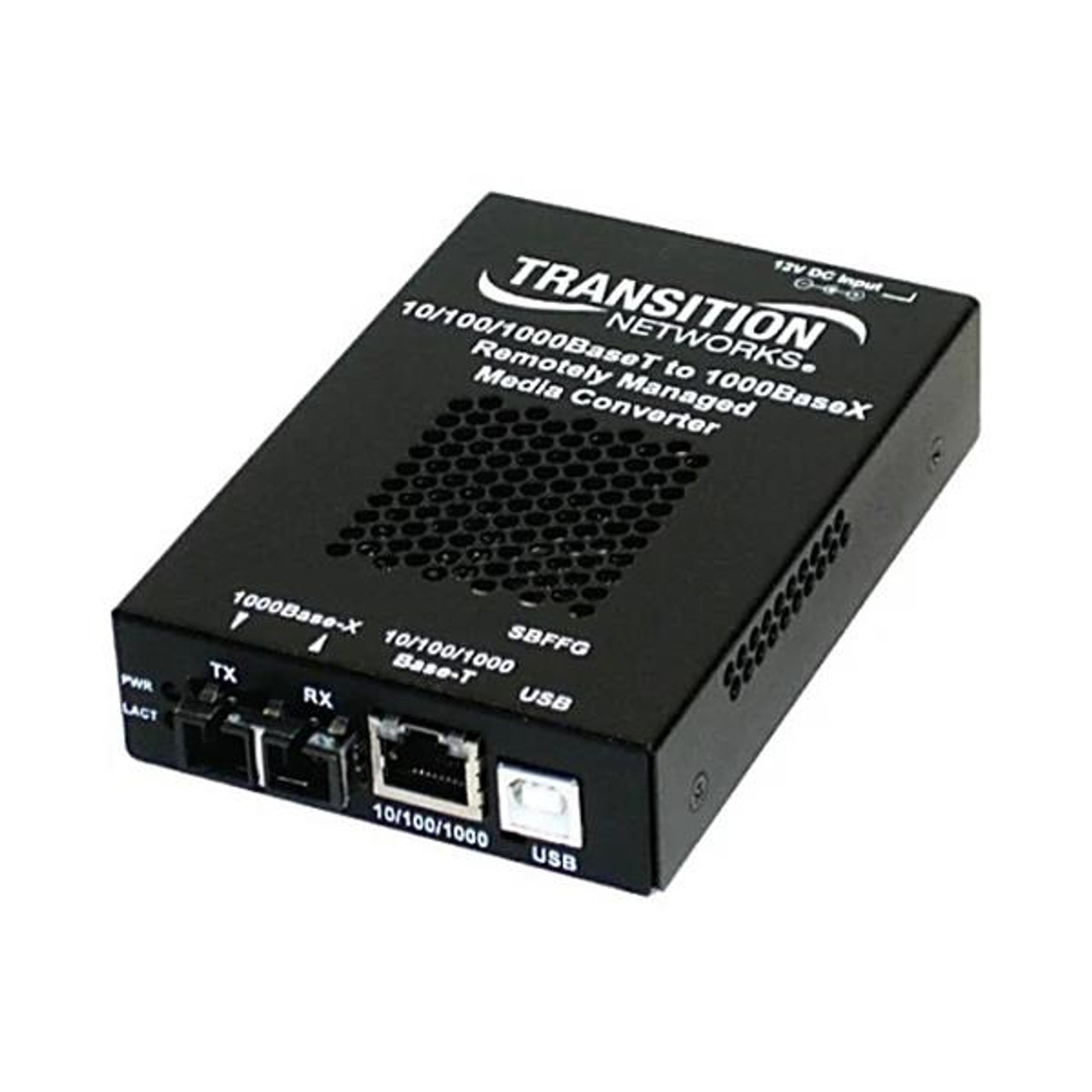 Transition Networks 10/100/1000Bt To 1000Bx Sc Sm 10Km Media Converter W/Dmi- La