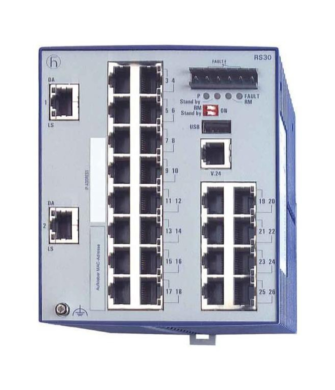 Hirschmann 26-Ports Layer 2 Managed Fast Ethernet Switch (Refurbished)