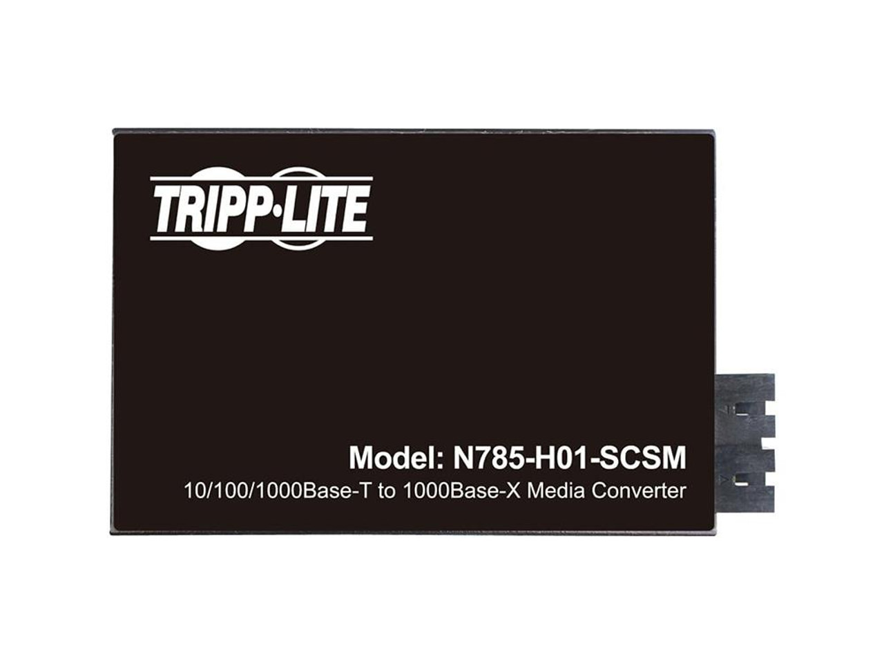 Tripp Lite N785-H01-SCSM Media Converter - 1 x Network (RJ-45) - 1 x SC Ports - DuplexSC Port - Single-mode - Gigabit Ethernet - 10/100/1000Base-T