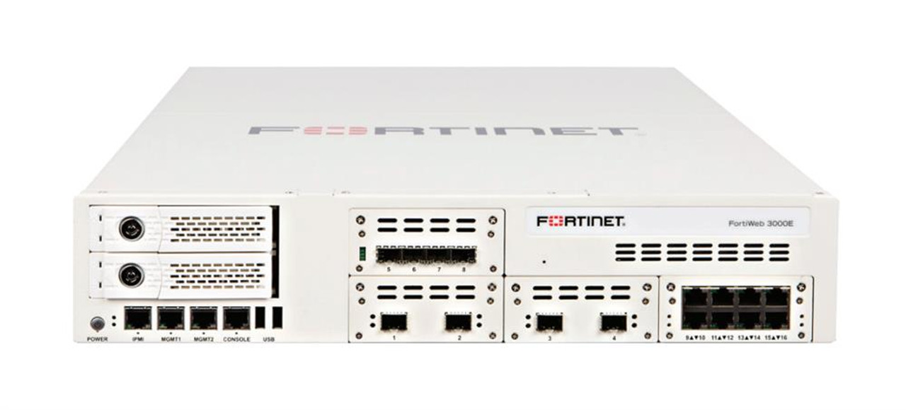 Fortinet Web Application Firewall - 8 Port - 1000Base-T 1000Base-X 10GBase-SR - 10 Gigabit Ethernet - 8 x RJ-45 - 8 Total Expansion Slots - 2U -