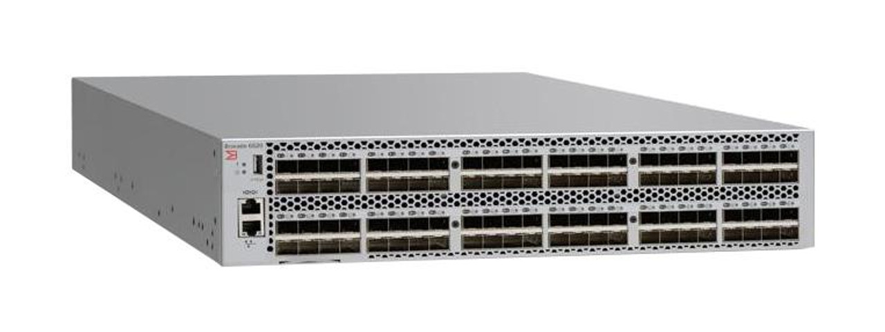 Brocade G630 128-Ports 32Gbps Rack-Mountable Fibre Channel Switch (Refurbished)