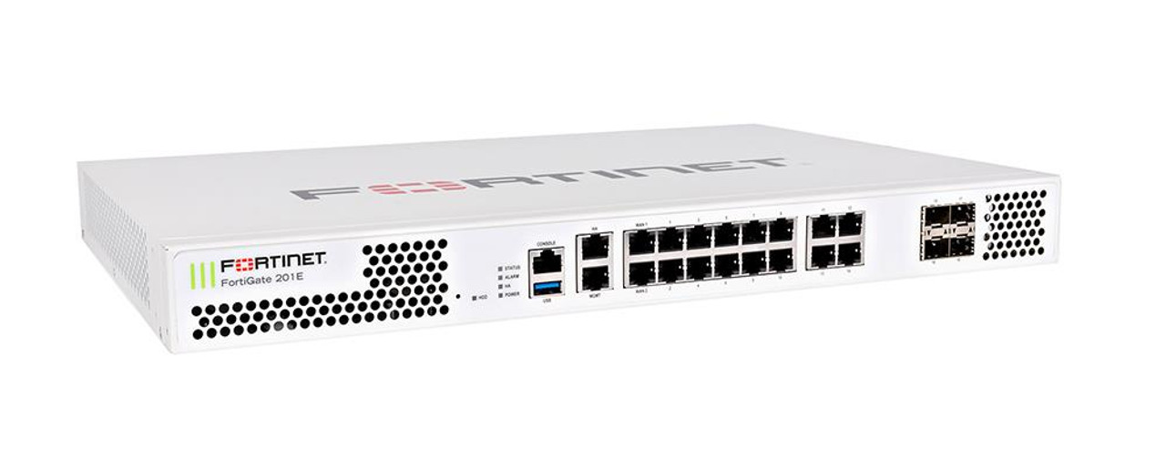 Fortinet FortiGate 201E Network Security/Firewall Appliance - 18 Port - 1000Base-T 1000Base-X - Gigabit Ethernet - AES (128-bit) AES (256-bit)