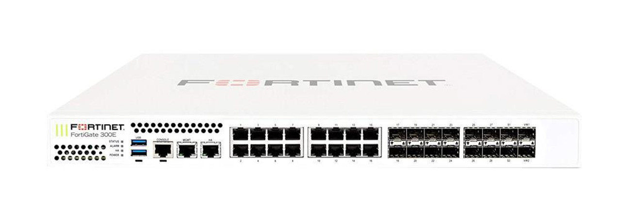 Fortinet FortiGate 300E Network Security/Firewall Appliance - 16 Port - 1000Base-X 10/100/1000Base-T - Gigabit Ethernet - AES (256-bit) AES