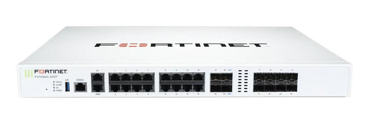 Fortinet FortiGate FG-200F Network Security/Firewall Appliance - 18 Port - 10/100/1000Base-T 1000Base-X 10GBase-X - 10 Gigabit Ethernet - AES