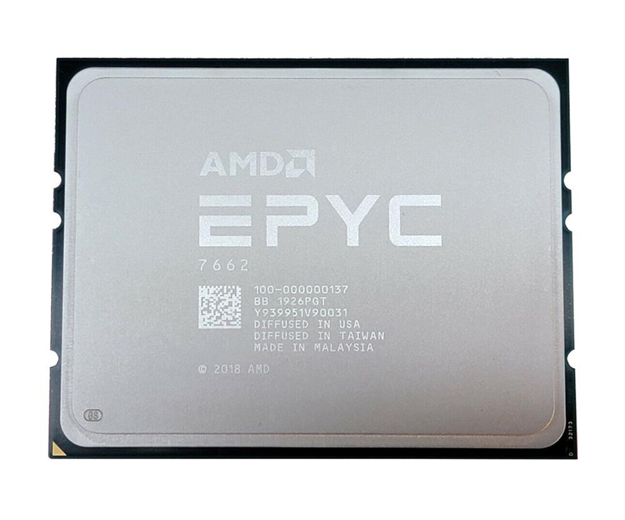 AMD EPYC 7002 7662 Tetrahexaconta-core (64 Core) 2 GHz Processor - 256 MB L3 Cache - 3.30 GHz Overclocking Speed - Socket SP3 - 225 W - 128 