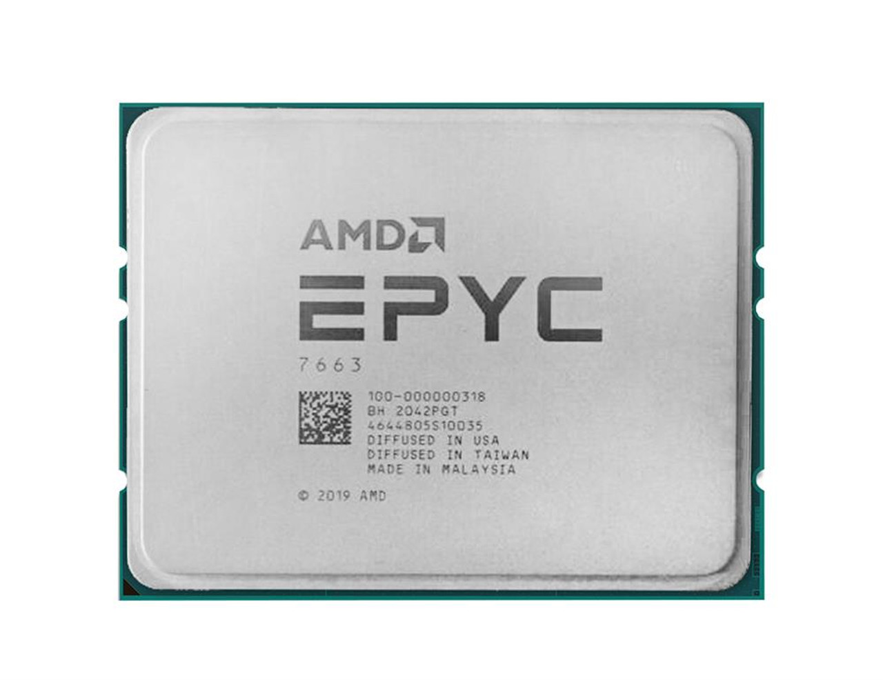 AMD EPYC 7663 56-Core 2.00GHz 256MB L3 Cache Socket SP3 Processor