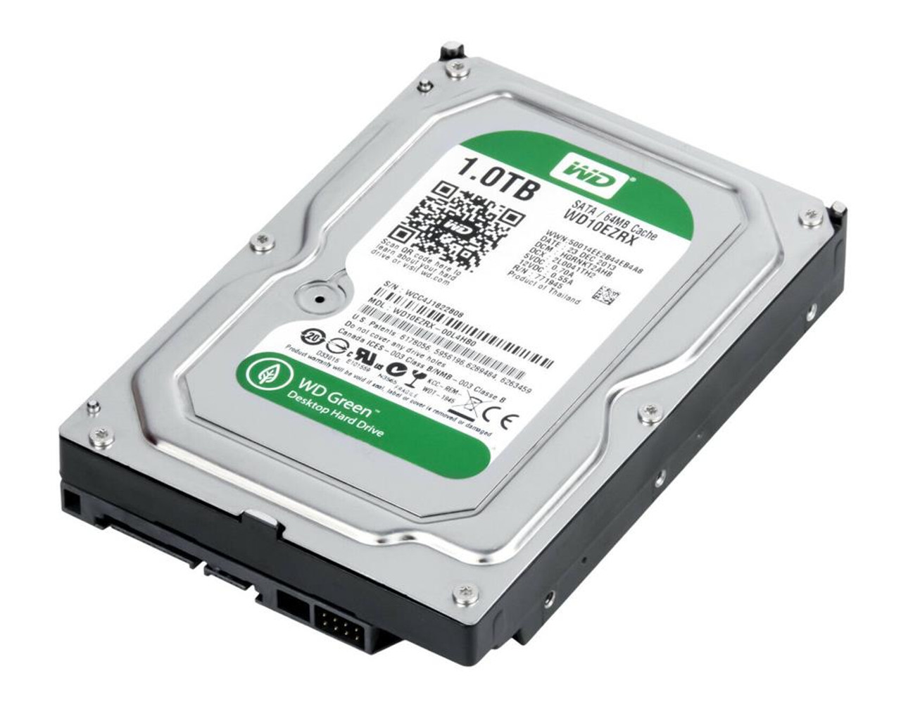 WD10EZRX-OOL4HBO Western Digital Green 1TB 5400RPM SATA 6Gbps 64MB