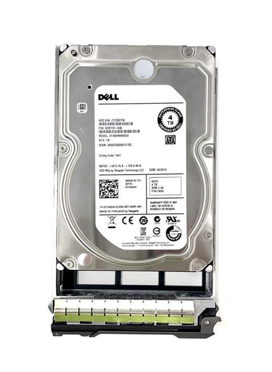 0XF27R Dell 4TB 7200RPM SATA 6Gbps 64MB Cache 3.5-inch Internal