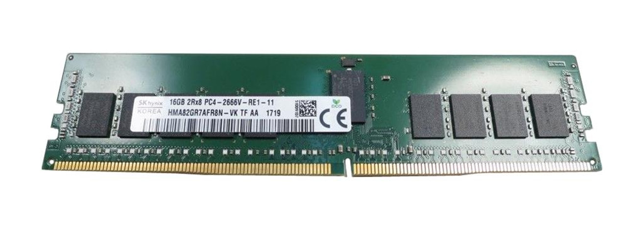 HMA82GR7AFR8N-VKTF-AA Hynix 16GB PC4-21300 DDR4-2666MHz Registered ECC CL19 288-Pin DIMM 1.2V Dual Rank Memory Module