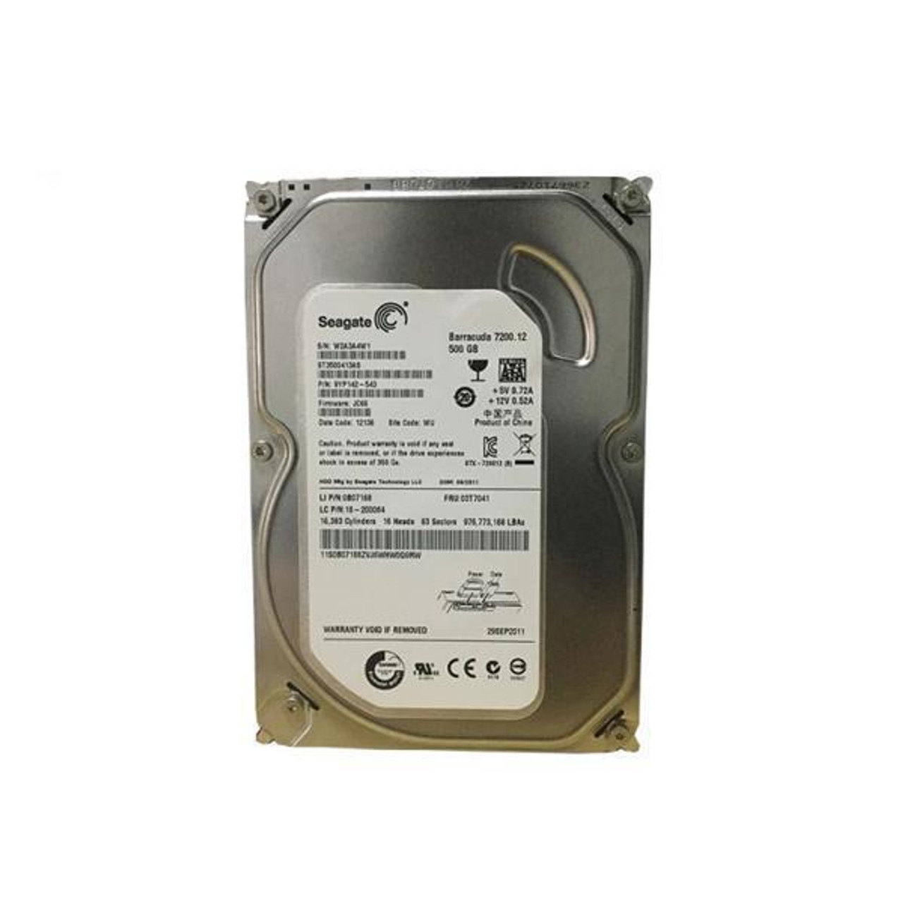 ST500NM001 Seagate 500GB 7200RPM SATA 6Gbps 64MB Cache 3.5-inch