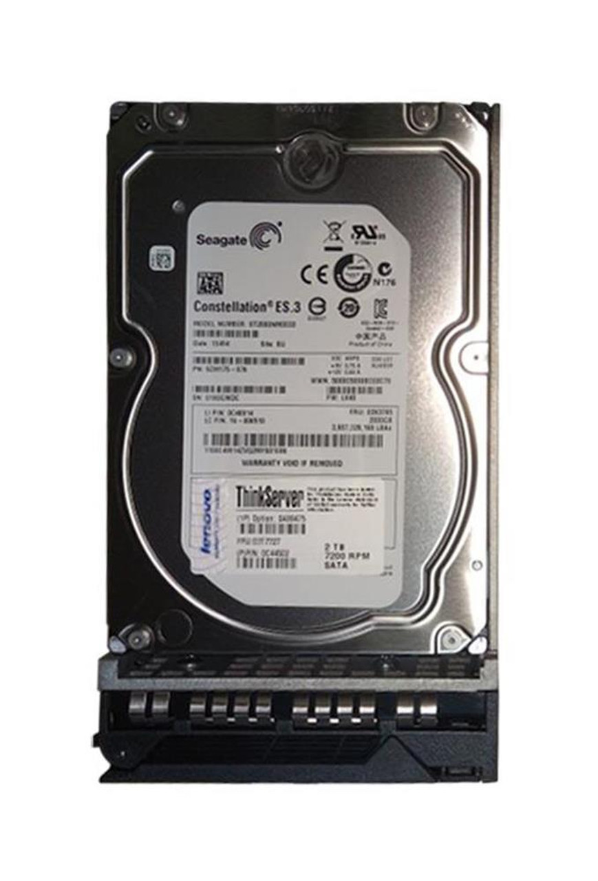 16-006510 Lenovo 2TB 7200RPM SATA 6Gbps Hot Swap 128MB Cache 3.5-inch Internal Hard Drive