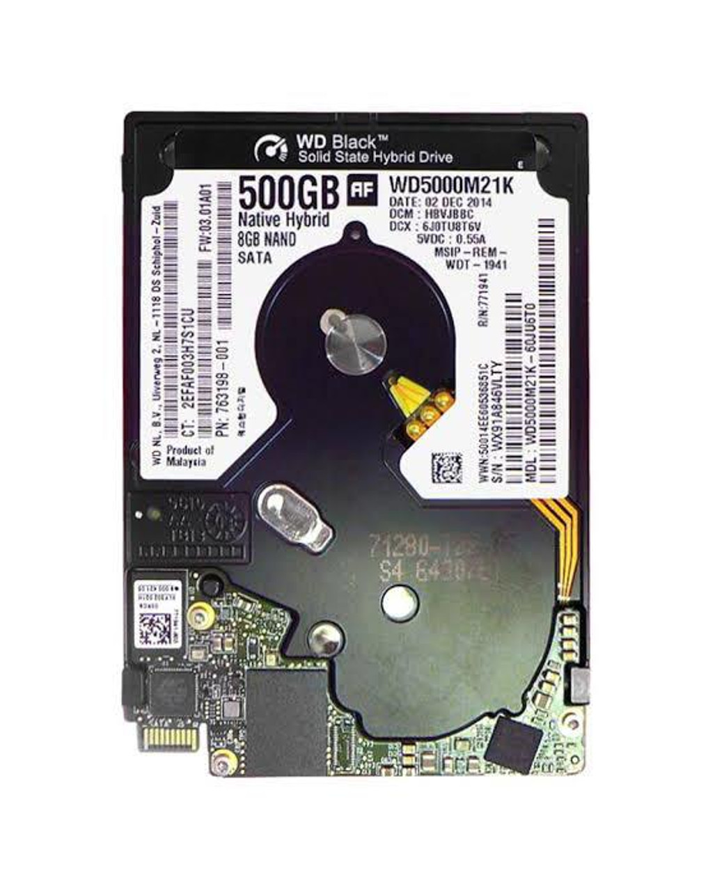 763198-001 HP 500GB SATA 6Gbps 16MB Cache SSD UltraSlim 2.5-inch Internal