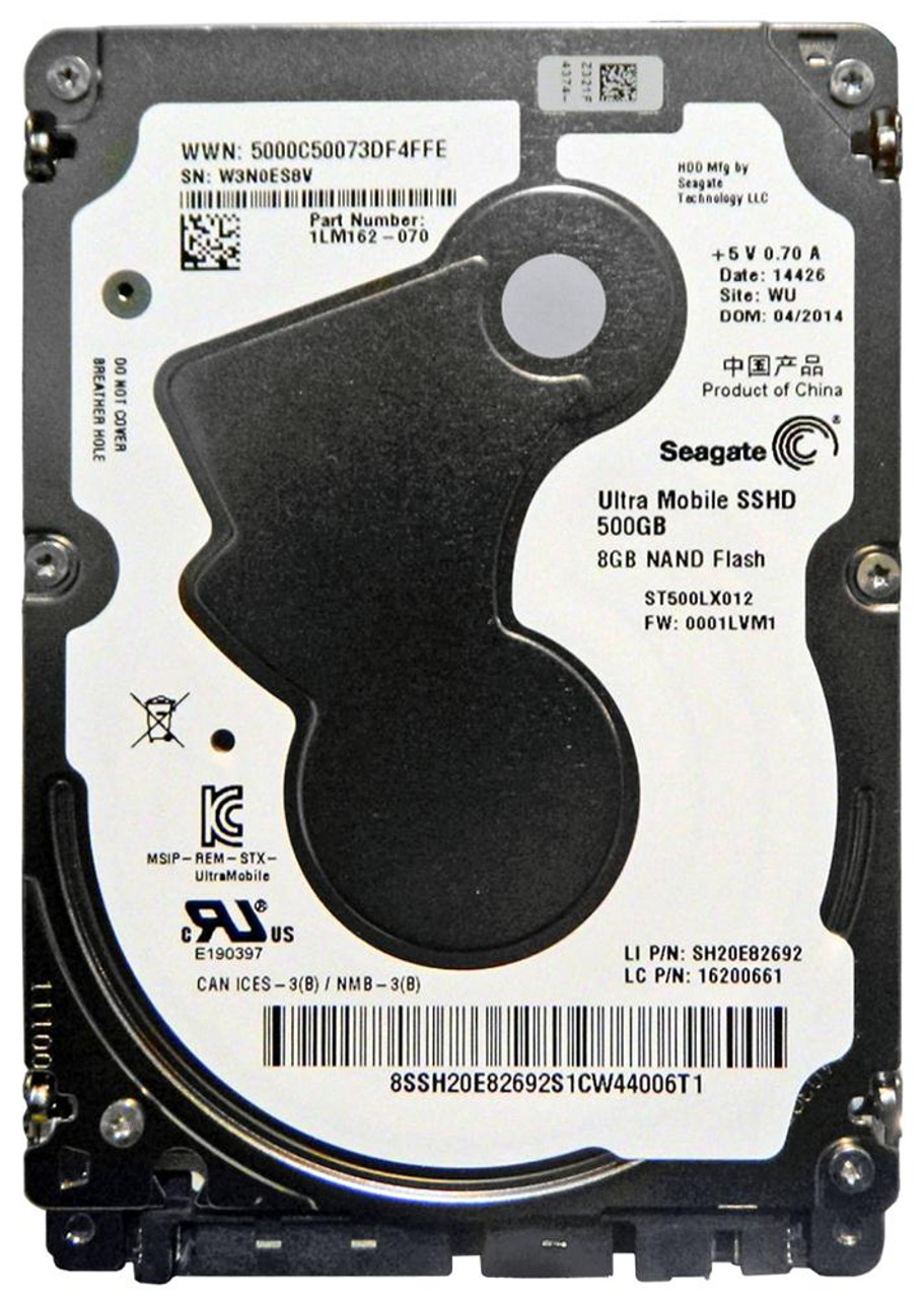 ST500LX012 Seagate Ultra Mobile SSHD 500GB 5400RPM SATA 6Gbps 64MB