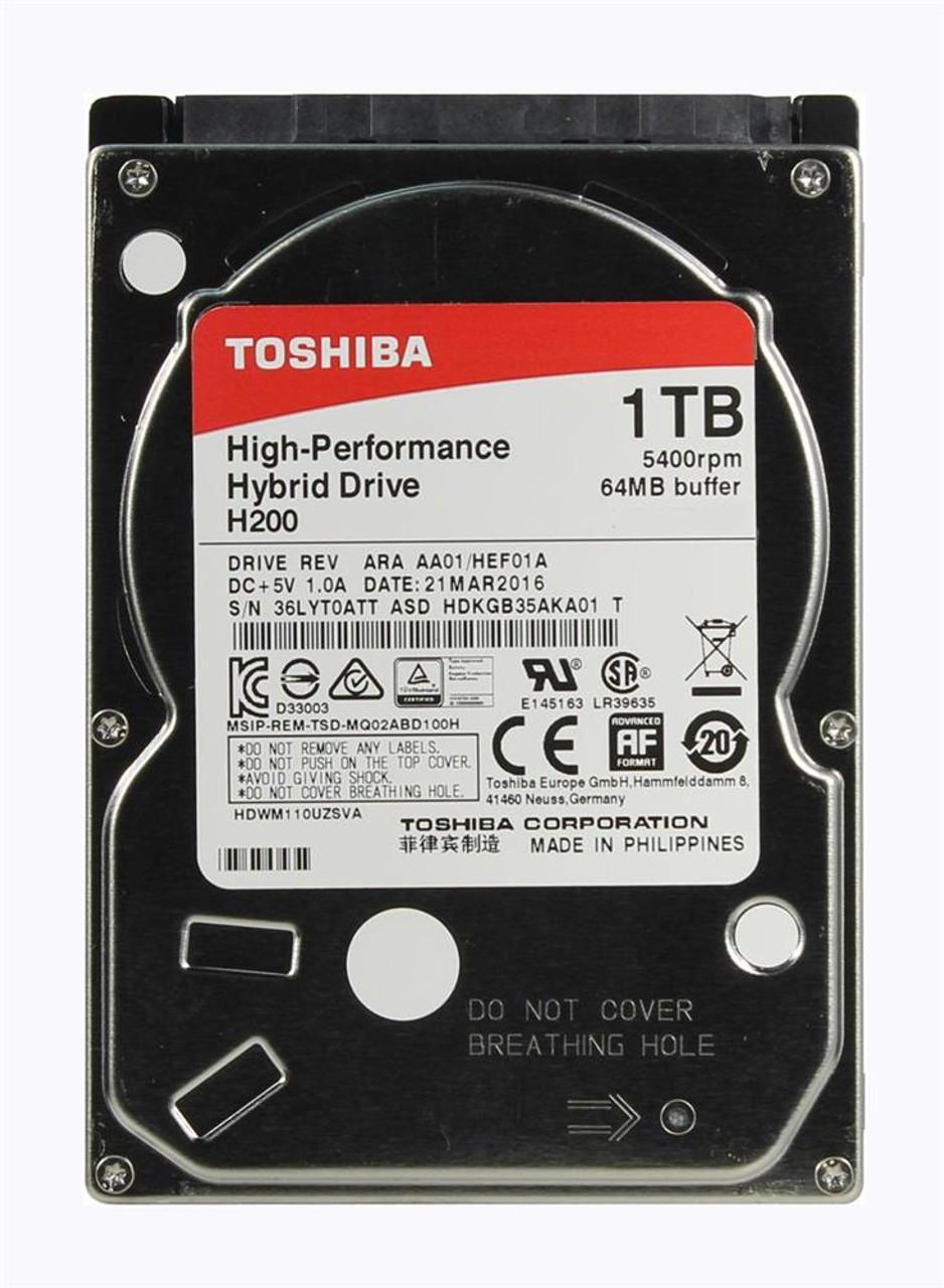 Toshiba H200 1TB 5400RPM 6Gbps Cache (512e) 8GB MLC SSD 2.5-inch Internal