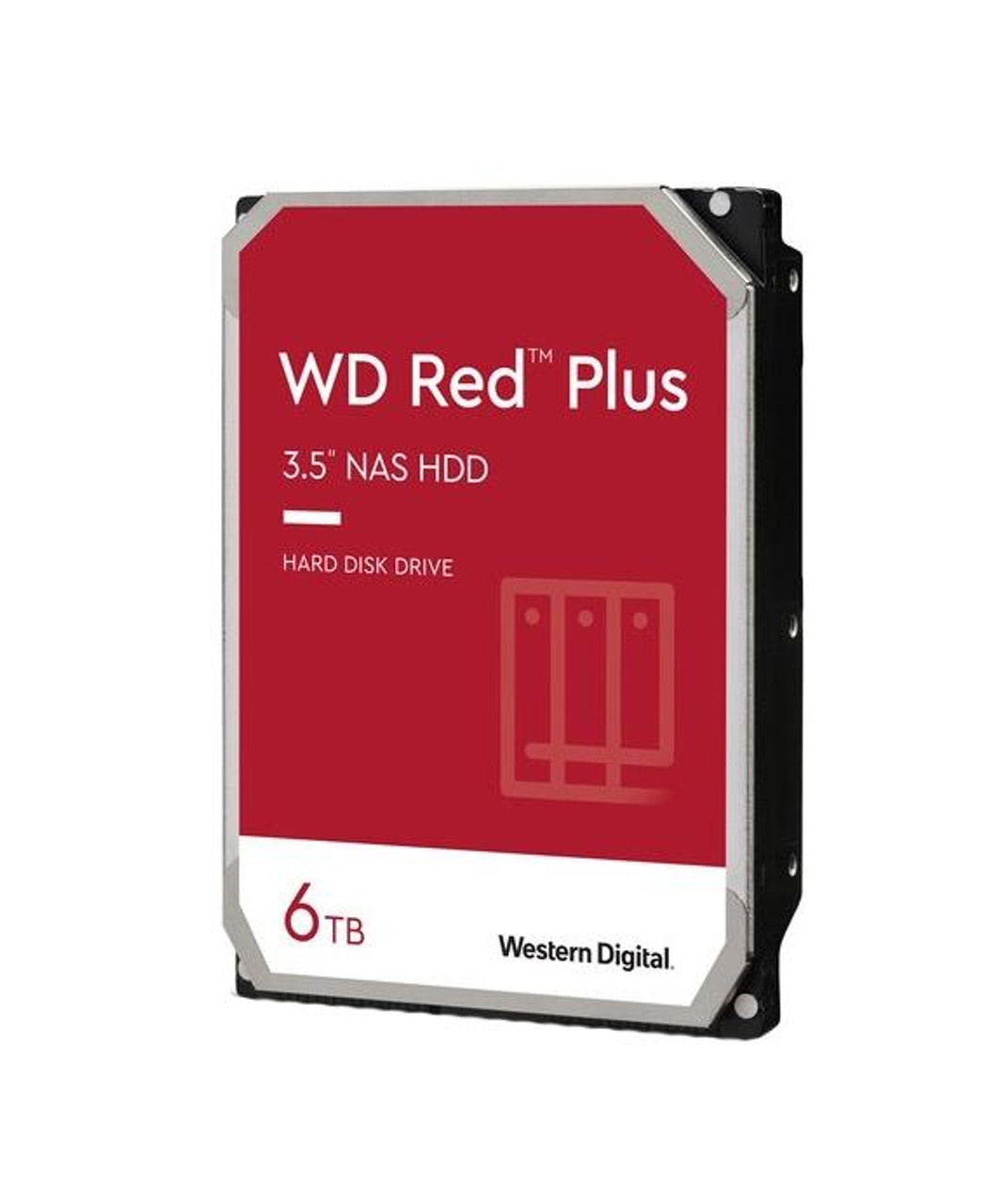 WDBAVV0060HNC-WRSN Western Digital Red Plus 6TB 7200RPM SATA 6Gbps 3.5-inch Internal Hard Drive