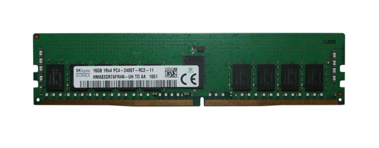 HMA82GR7AFR4N-UHTD Hynix 16GB PC4-19200 DDR4-2400MHz Registered ECC CL17 288-Pin DIMM 1.2V Single Rank Memory Module