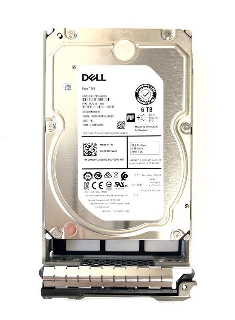 C5G97 Dell 6TB 7200RPM SAS 12Gbps Nearline Hot Swap (512e) 3.5-inch Internal Hard Drive