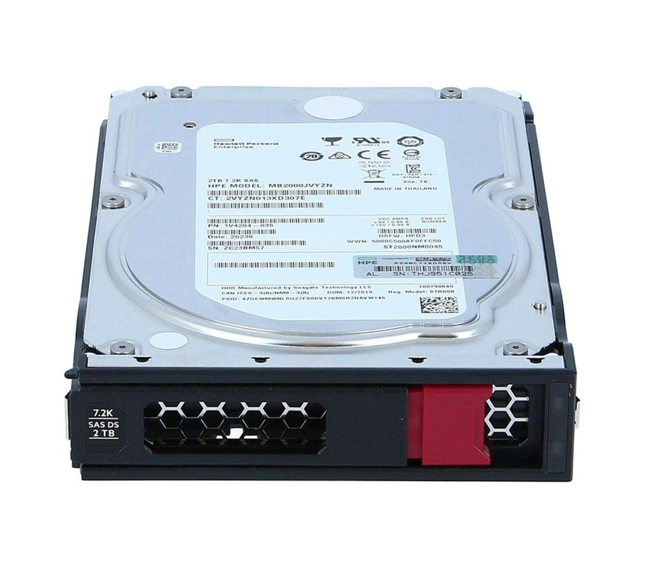 833926-H21#0D1 HPE 2TB 7200RPM SAS 12Gbps Midline 3.5-inch Internal Hard Drive