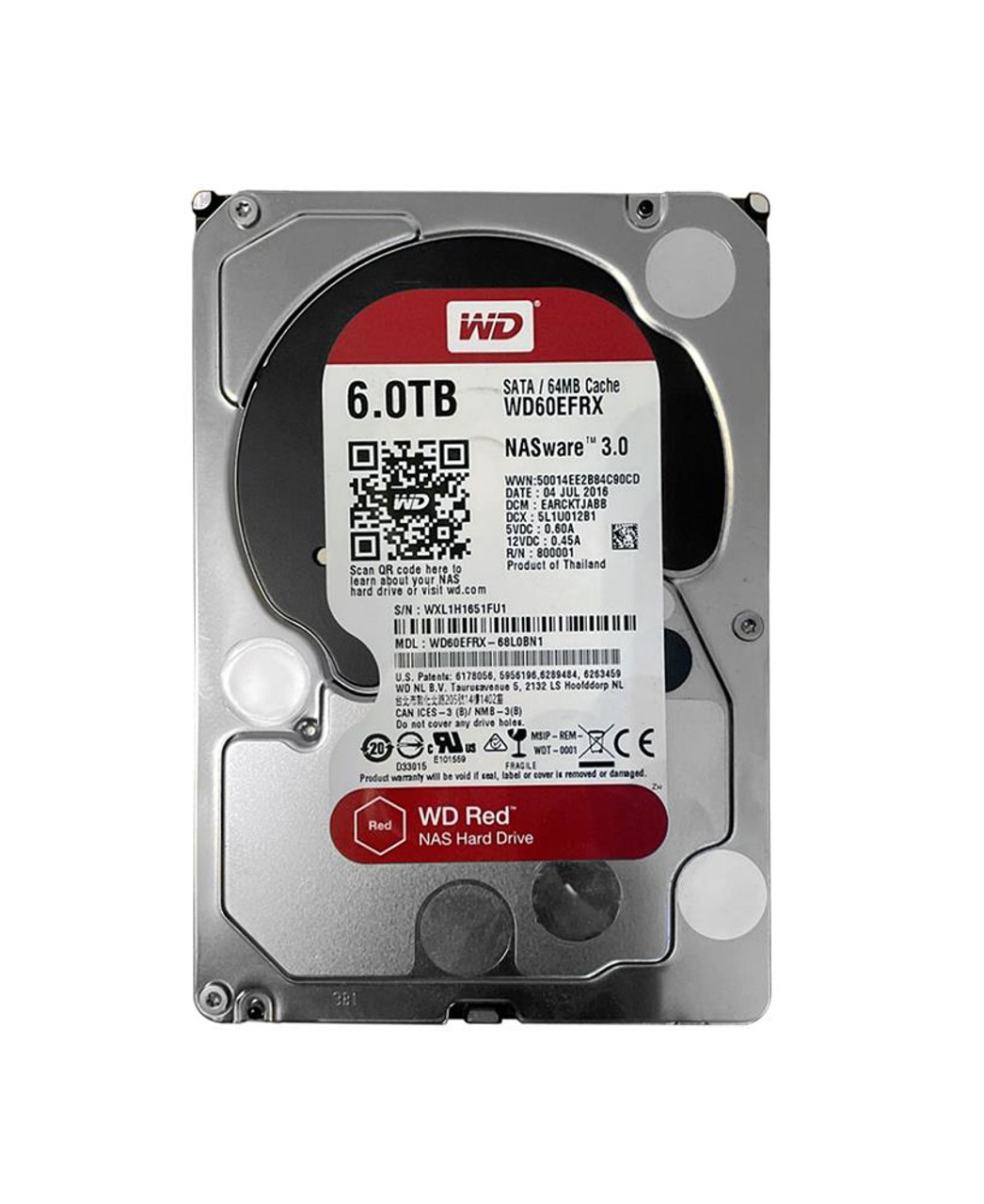 WD RED NAS用 HDD 6TB WD60EFRX (2/2) - PCパーツ