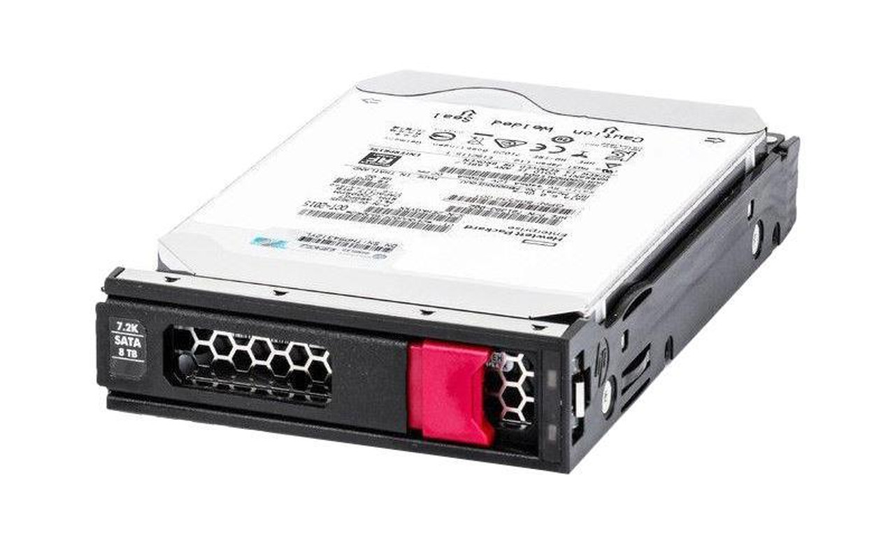 P02737-B21 HPE 8TB 7200RPM SATA 6Gbps 3.5-inch Internal Hard Drive with Smart Carrier