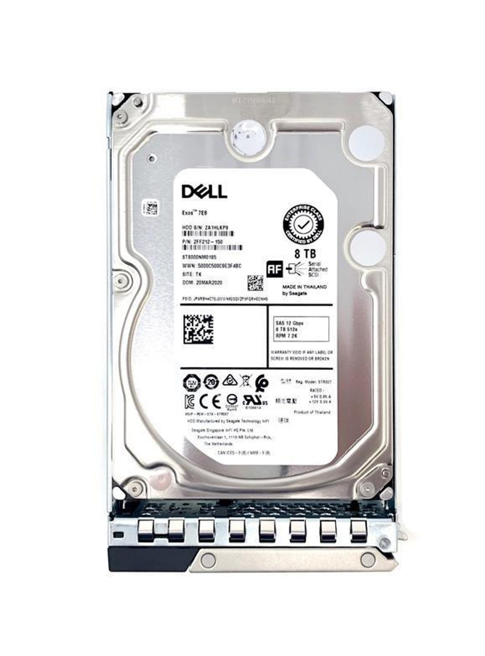 0B36416 Dell 8TB 7200RPM SAS 12Gbps 3.5-inch Internal Hard Drive