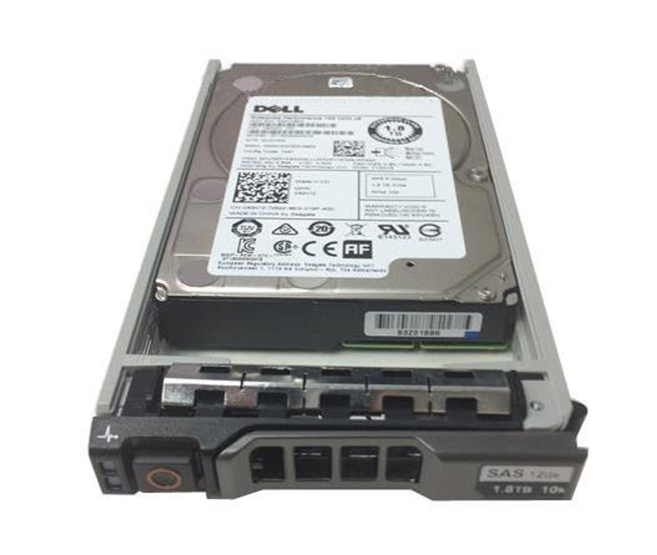 400-AMFT Dell 1.8TB 10000RPM SAS 12Gbps (SED) 2.5-inch Internal Hard Drive with 3.5-inch Hybrid Carrier