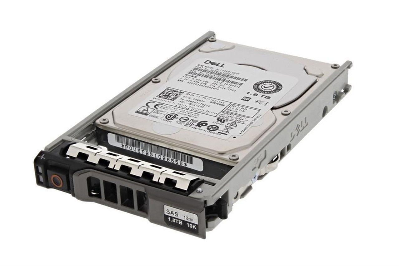 0J4DB8 Dell 1.8TB 10000RPM SAS 12Gbps 2.5-inch Internal Hard Drive with Tray for PowerEdge Server G13