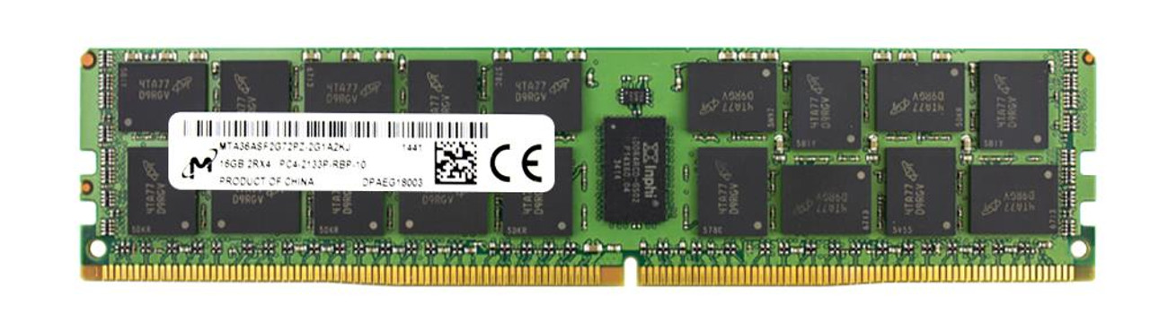 MTA36ASF2G72PZ-2G1A2KJ Micron 16GB PC4-17000 DDR4-2133MHz Registered ECC CL15 288-Pin DIMM 1.2V Dual Rank Memory Module