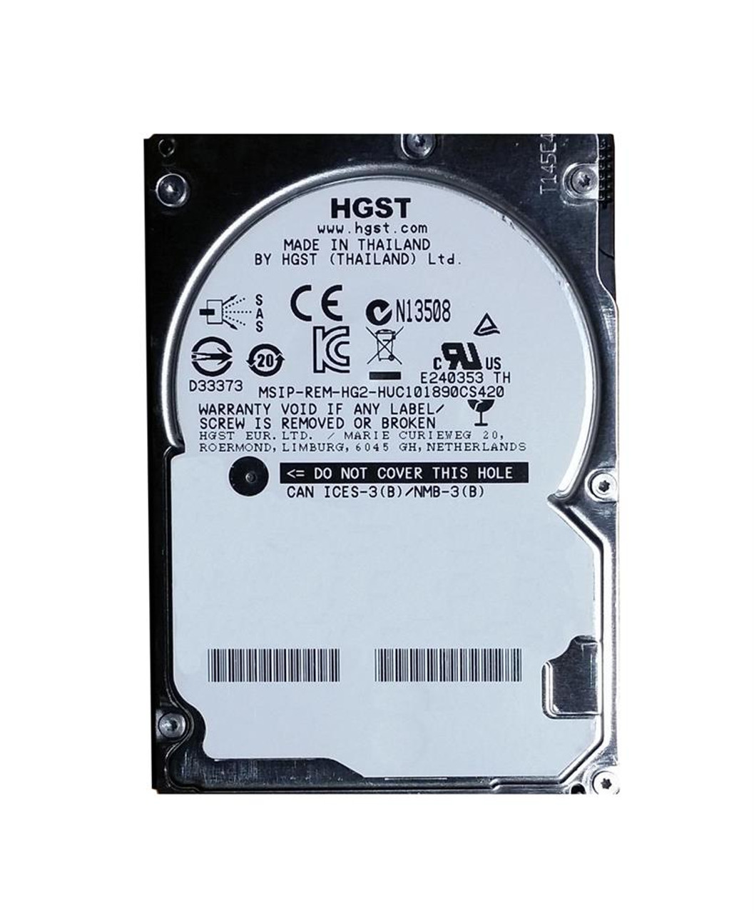 0B30874 HGST Hitachi Ultrastar C10K1800 900GB 10000RPM SAS 12Gbps 128MB Cache (TCG SED / 4Kn) 2.5-inch Internal Hard Drive