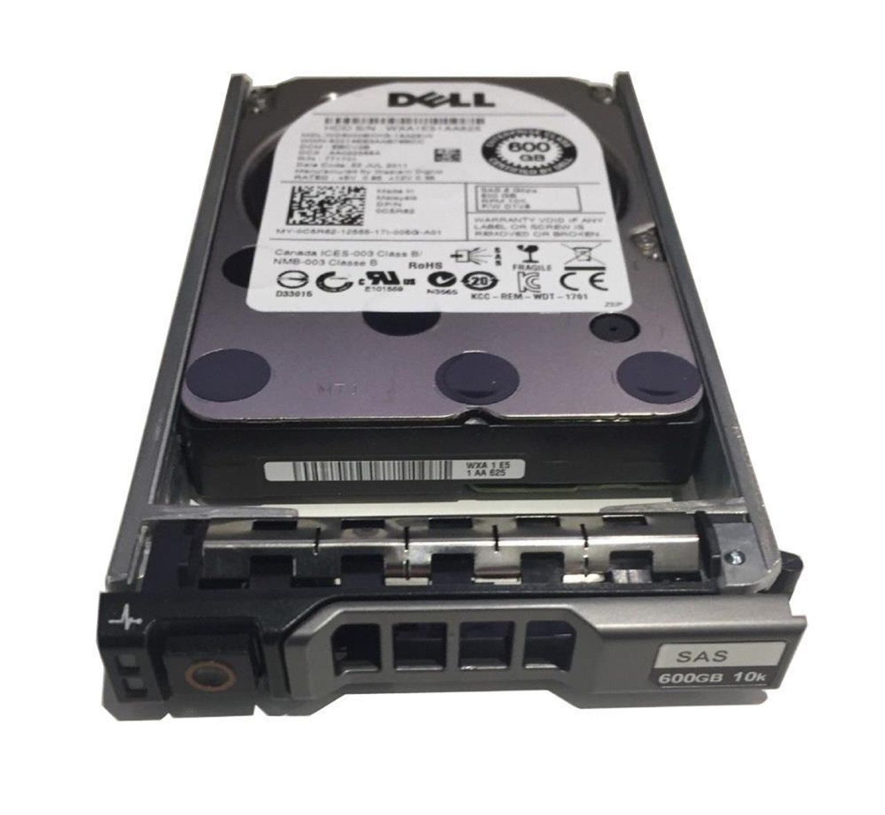 F0V7R Dell 600GB 10000RPM SAS 12Gbps Hot Swap 2.5-inch Internal Hard Drive with Tray