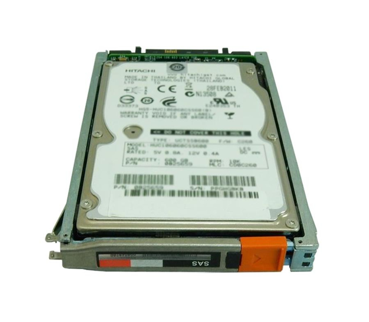 D3-D2S10-600U EMC 600GB 10000RPM SAS 12Gbps 2.5-inch Internal Hard Drive Upgrade for Unity 80 x 2.5 Enclosure