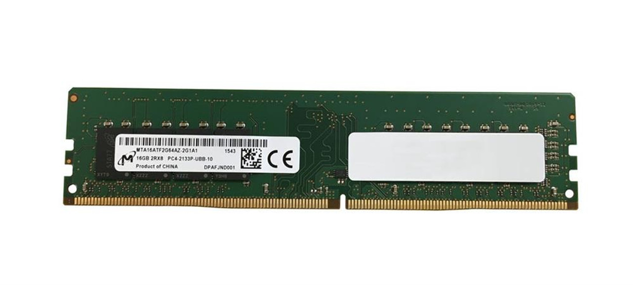 MTA16ATF2G64AZ-2G1A1 Micron 16GB PC4-17000 DDR4-2133MHz non-ECC Unbuffered CL15 288-Pin DIMM 1.2V Dual Rank Memory Module